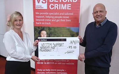 Money Raised for Victim Support South Yorkshire